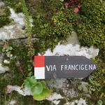 die Via Francigena führt uns nun wieder aufwärts...