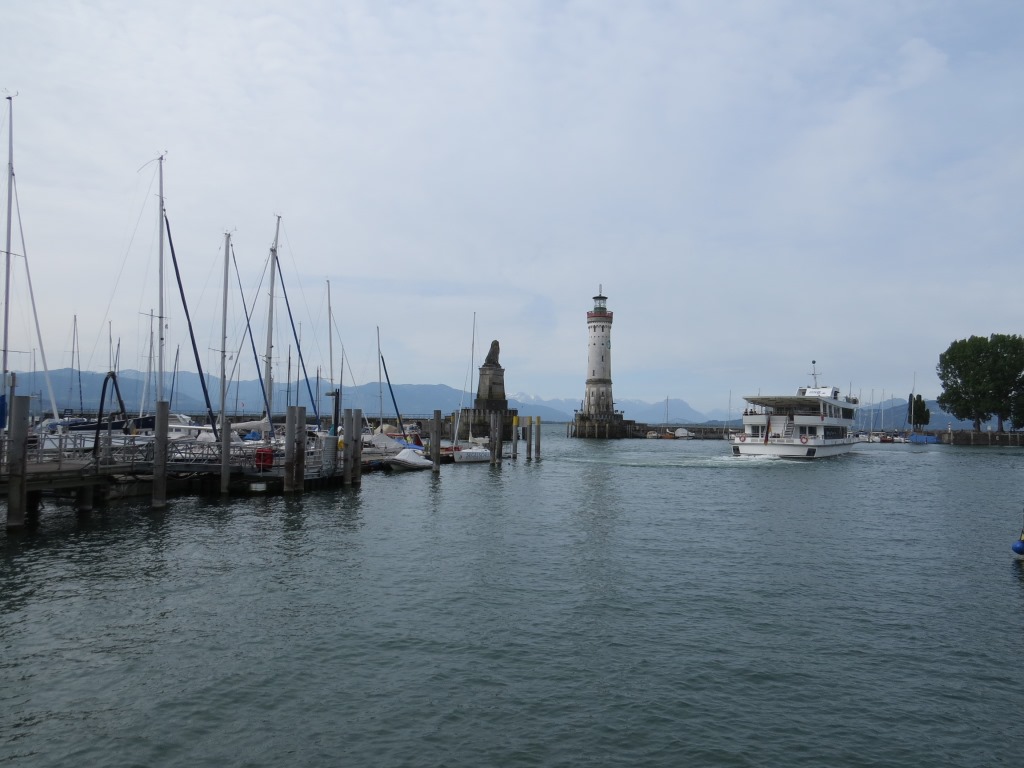 Blick in den Hafen von Lindau