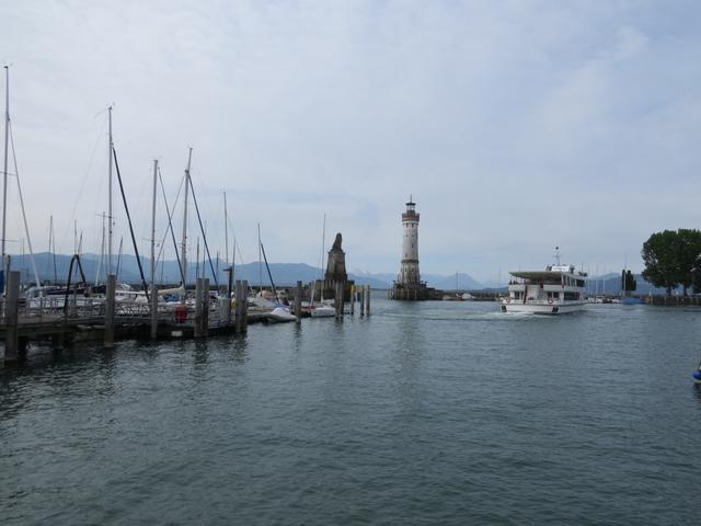 Blick in den Hafen von Lindau