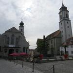 vorbei an der grossen Kirche von Lindau...