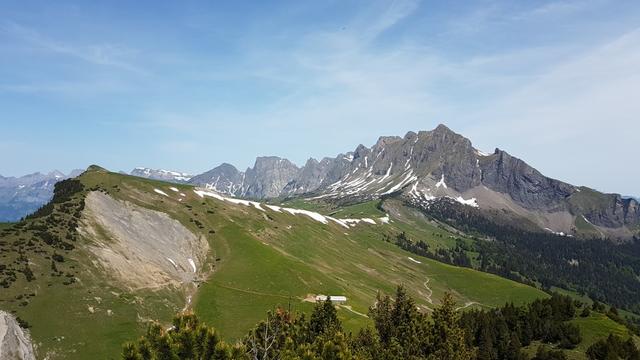 Blick zur Alvierkette. Eine der ersten Wanderung die wir durchgeführt haben