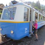 mit der bezaubernden Zahnradbahn fahren wir nun steil aufwärts