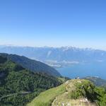 Blick auf das Rhonedelta und auf den Le Grammont. Dort oben standen wir auch schon