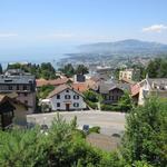 ...erreichen wir mit einer traumhaften Aussicht auf den Genfersee Glion 708 m.ü.M.