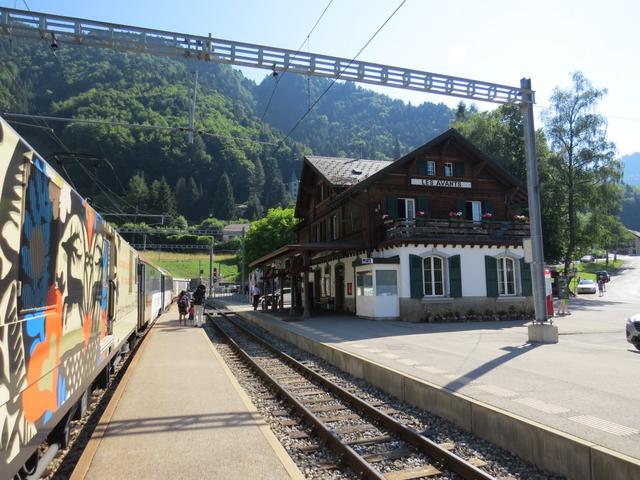 nach einer schönen -relativ kurzen Fahrt-, erreichen wir Les Avants