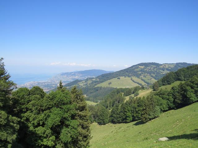 schon von hier oben ist die Aussicht auf den Genfersee traumhaft