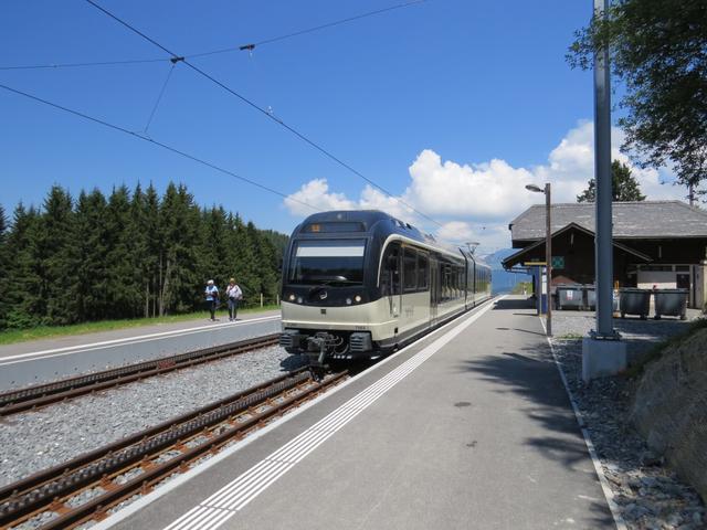 die Fahrt danach mit der MVR Montreux–Vevey–Riviera Bahn hinunter nach Vevey ist Genuss pur