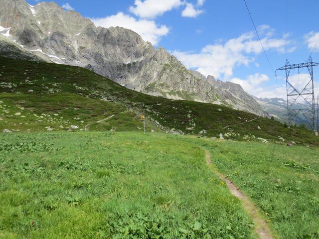 ...bis wir die Weggabelung bei Manió di Sopra erreichen