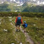 auf der anderen Seite von wo wir gekommen sind, verlassen wir nach der Mittagspause das kleine Seelein