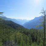 ...wo man sehr schön in das Val Bedretto schauen kann