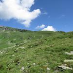 der Bergweg auf dem Tomülhorn (links ersichtlich), ist nicht markiert