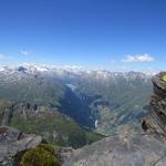 Blick ins Rheinwaldhorn Gebiet mit Zervreilasee