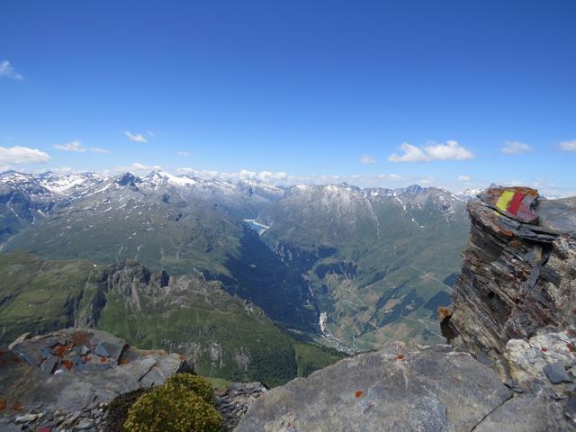 Blick ins Rheinwaldhorn Gebiet mit Zervreilasee