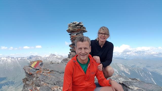 Erinnerungsfoto aufgenommen auf dem Tomülhorn