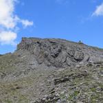 Blick zurück und hinauf zum Tomülhorn