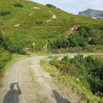 kurz vor Punkt 1872 m.ü.M. stösst von links ein Wanderweg hinzu