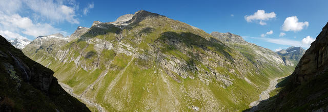 schönes Breitbildfoto vom Hochtal des Valser Rheins. Bei Breitbildfotos nach dem anklicken, immer noch auf Vollgrösse klicken