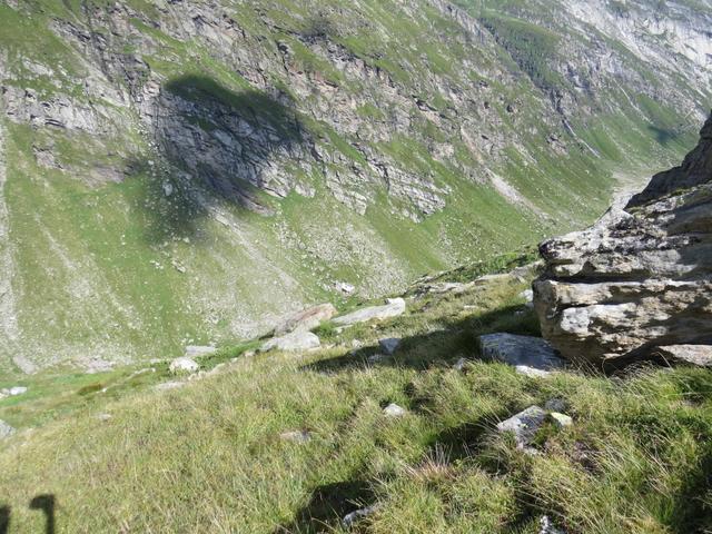 letzter Blick hinunter zur Läntahütte