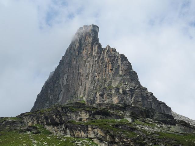 der Zervreilahorn zeigt sich nun immer mehr von seiner bekannten Seite