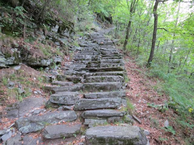 was war das für einen Kraftakt diese Treppen ohne mechanische Hilfe zu erstellen