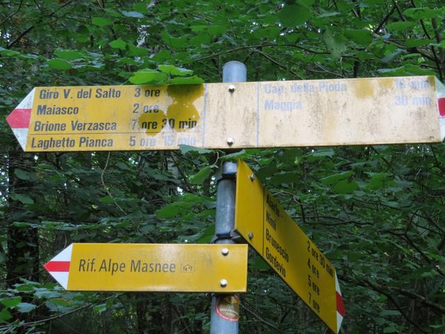 ...sondern wandern weiter geradeaus Richtung Rifugio Alpe Masnee