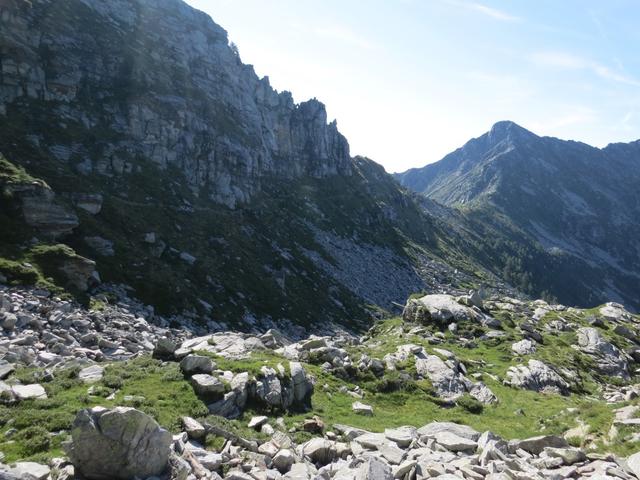 wir biegen rechts ab Richtung Passo Deva