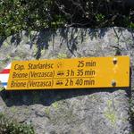 Wegweiser beim Passo Deva 2036 m.ü.M.