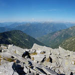 super schönes Breitbildfoto. Blick zu den Walliser Alpen mit dem Monte Rosa.