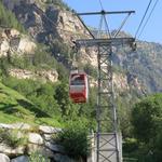 den ersten kräftigen Anstieg zur Alp Jungen auch Jungu genannt, kürzen wir mit der kleinen Seilbahn ab