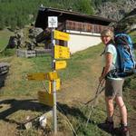 bei der Bergstation 1998 m.ü.M. biegen wir rechts ab...