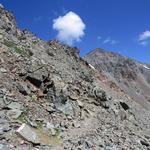 wir deponieren ein Rucksack auf dem Augstbordpass, und starten den Aufstieg zum Schwarzhorn