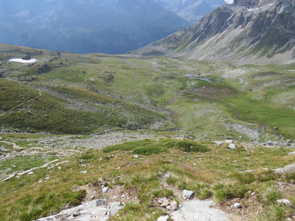 Blick hinunter nach Meiden Ober- und Mittelstafel