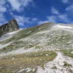 der einfache Aufstieg zum Meidpass beginnt