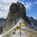 der Meidpass ist zugleich die Sprachgrenze, vom deutsch- ins französisch sprechende Wallis