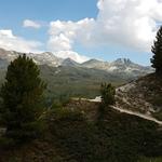 bei der Weggabelung 2341 m.ü.M. wählen wir für den Rückweg diesmal den Wanderweg