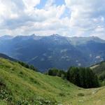 schönes Breitbildfoto mit Blick ins Val d’Anniviers. Bei Breitbildfotos nach dem anklicken, immer noch auf Vollgrösse klicke