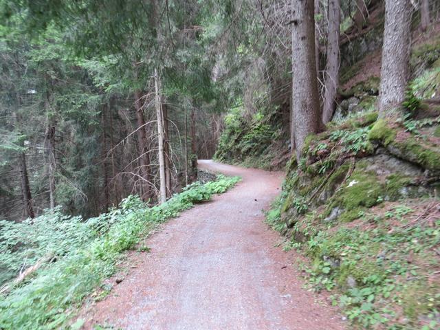 hier bei der Kapelle biegt der Graben der Binna jäh nach Süden zur Twingischlucht ab