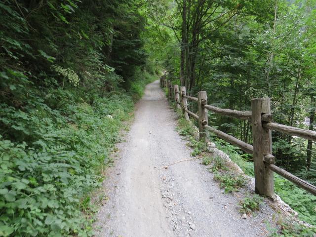 ...steil aufwärts nach Steinmatten, und zur Strasse, die von Lax über Ernen und Ausserbinn ins hintere Binntal führt