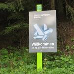 beim Tunnel erreichen wir gleichzeitig den Landschaftspark Binntal