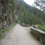 der Anblick dieser eindrucksvollen Schlucht in welche auf langen Strecken kein Sonnenstrahl durchzudringen vermag...