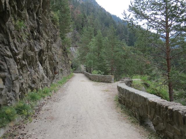 der Anblick dieser eindrucksvollen Schlucht in welche auf langen Strecken kein Sonnenstrahl durchzudringen vermag...