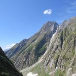 Blick über das Baltschiedertal zum Wiwannihorn. War eine schöne Wanderung als wir die Wiwannihütte besucht haben