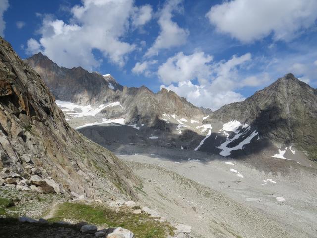 Blick auf Grüebhorn, Gredetschlicka und Gredetschhorli