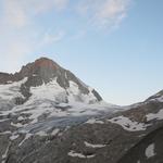 die Wolken beim Bietschhorn sind zusammengefallen