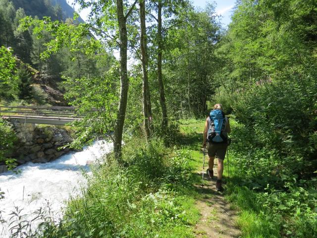 ...führt uns zum unteren parallel verlaufenden Wanderweg...