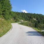 vom Kurhaus in Arolla folgen wir wieder die Fahrstrasse nach rechts diesmal talauswärts, bis zu den obersten Chalets von Arolla