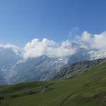 Blick zum Mont Collon und Pigne d'Arolla