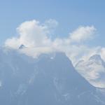 Blick auf den Mont Collon und rechts davon L'Evéque