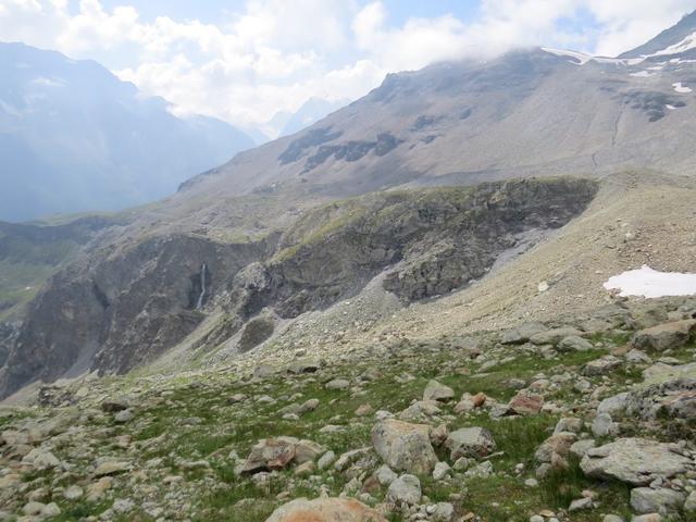 Blick zurück von wo wir gekommen sind