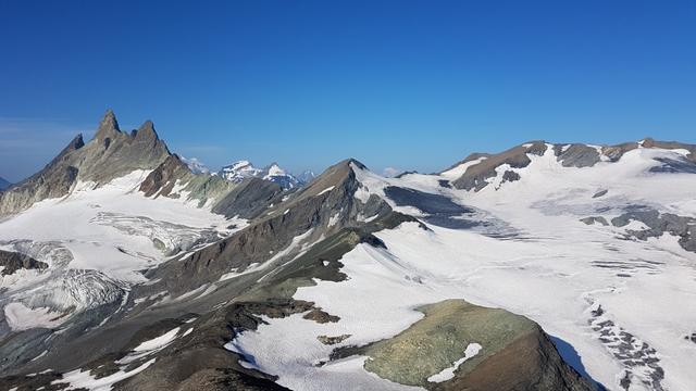 Aiguilles Rouges d'Arolla, Le Pleureur, La Sâle und Glacier de la Vouasson